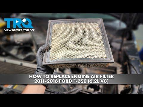 How to Replace Engine Air Filter 2011-2016 Ford F-350 (6.2L V8)