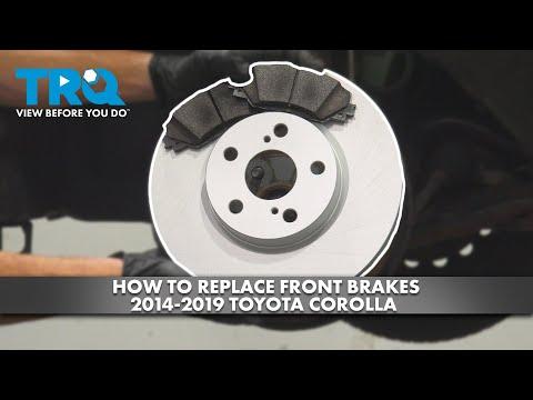 How to Replace Front Brake Pads on a 2009-2019 Toyota Corolla (Body: Sedan)