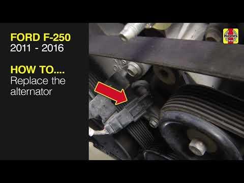How to Replace the alternator on the Ford F-250 Super Duty 2011 to 2016