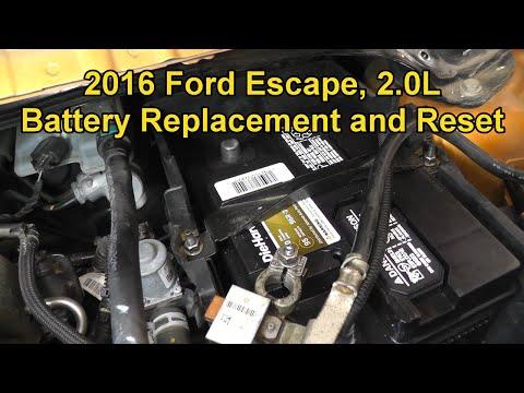 2016 Ford Escape, Battery Replacement and Reset
