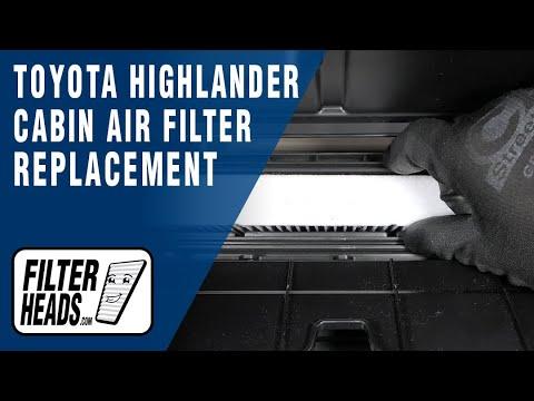 How to Replace Cabin Air Filter 2019 Toyota Highlander| AQ1102