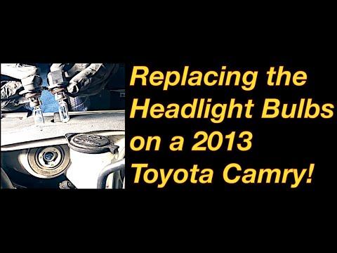 Replacing The Headlight Bulbs On A 2013 Toyota Camry | DIY