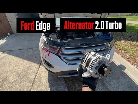 Ford Edge 2.0 Turbo How To Replace Alternator | From the top