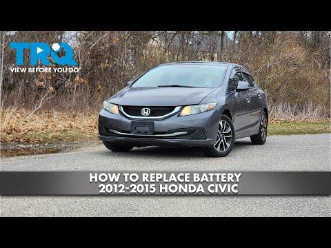How to Replace the 12V Battery on a 2012 Honda Civic (Group 51R)