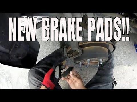 2014-2018 Toyota Tundra: How to change replace rear brake pads first person GoPro