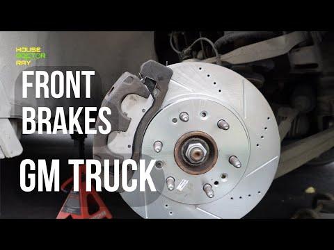 Replace front brake pads & rotors on GM truck 2014-2020- Silverado, Sierra, Yukon, Suburban.