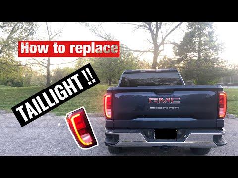 How to replace taillight on GMC Sierra  /Chevy Silverado   2019