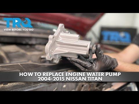 How to Replace Engine Water Pump 2004-2015 Nissan Titan