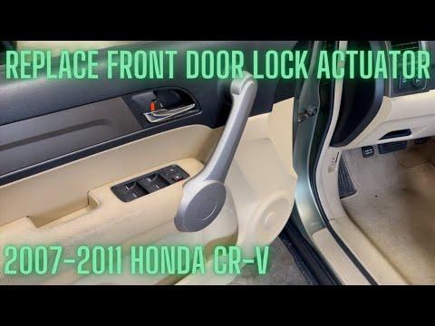 How to replace the front door lock actuator on a 2007 Honda CR-V