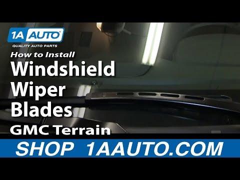 How to Replace Front Windshield Wiper Blades on a 2016 GMC Terrain