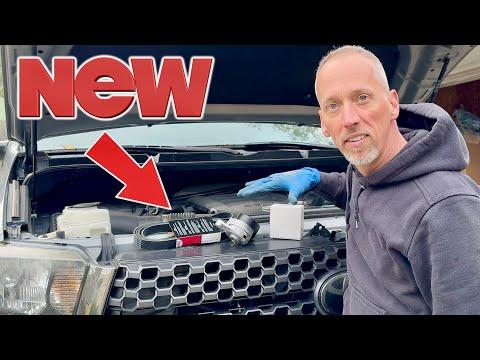 How to Replace the Serpentine Belt on a 2007-2021 Toyota Tundra 5.7L V8 (Engine: V8 5.7L)