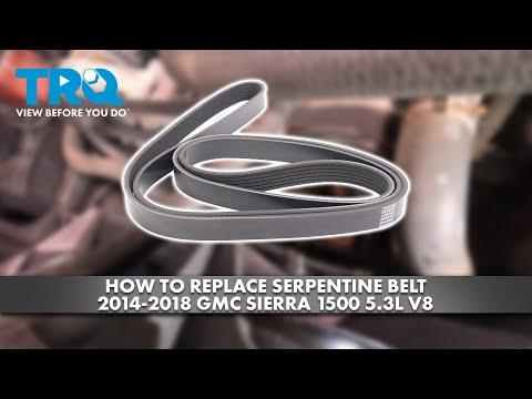 How to Replace the Serpentine Belt on a 2014-2018 GMC Sierra 1500 6.2L V8 (Engine: V8 6.2L)