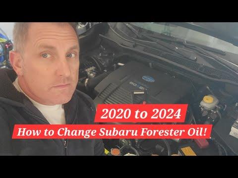 How to Change Subaru Forester oil?  2020 to 2024 Forester oil change.