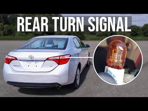 How to Replace Rear Turn Signal Bulb - Toyota Corolla (2014-2018)