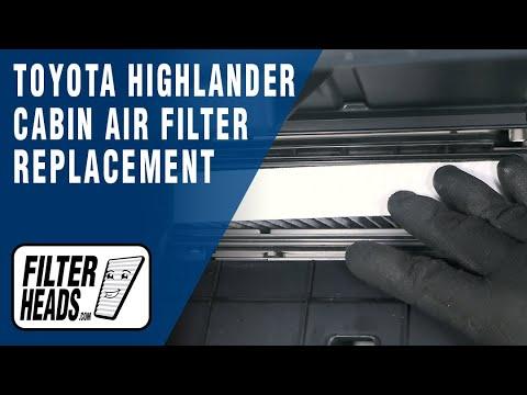 How to Replace Cabin Air Filter 2017 Toyota Highlander | AQ1102C