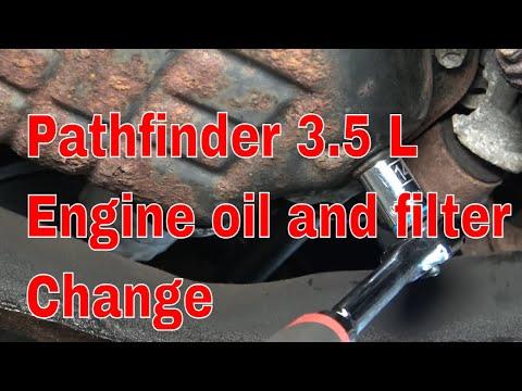 Nissan Pathfinder 3.5 V6 Oil and Filter Change 2013-2020