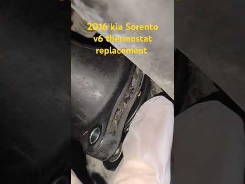 How to Replace the Thermostat on a 2016 Kia Sorento (Coolant Drain & Bleed Guide)