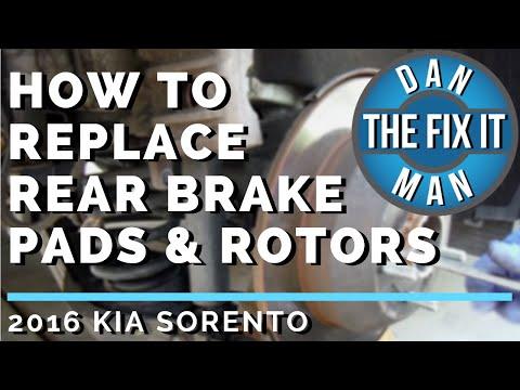 How to Replace Rear Brake Pads & Rotors on a 2016 Kia Sorento (EPB Service Mode)
