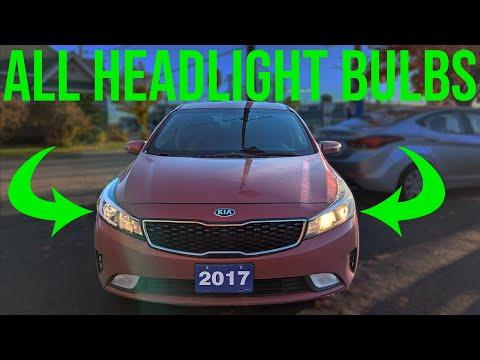 How to Replace Low & High Beam Headlight Bulbs on a 2018 Kia Forte (Both Sides)