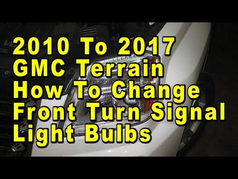 How to Replace Front Turn Signal Bulbs on a 2016 GMC Terrain (7444NA Amber)