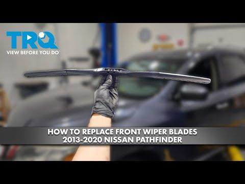 How to Replace Front Windshield Wiper Blades on a 2016 Nissan Pathfinder