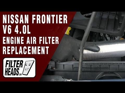 How to Replace Engine Air Filter 2018 Nissan Frontier V6 4.0L | TA44727, AF7845