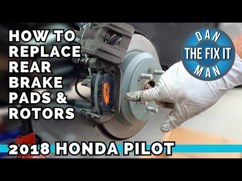 2016 - 2022 Honda Pilot Replacing Rear Brake Pads &amp; Rotors!  Easy DIY with Torque Specs!  Ridgeline