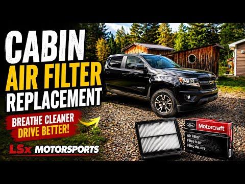 Cabin air filter replacement - 2018 Chevrolet Colorado cabin air filter replacement.