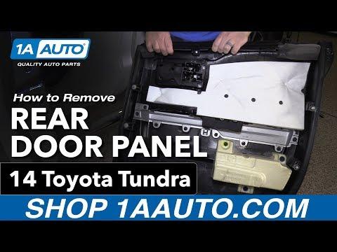 How to Replace Rear Door Window Regulator (with Motor) on a 2014 Toyota Tundra