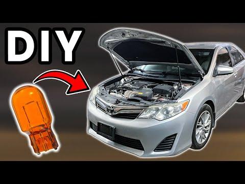 DIY 2012-2017 Toyota Camry Turn Signal Bulb Replacement | Replace Camry Front Turn Signal Bulb