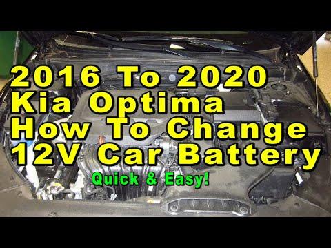 2016 To 2020 Kia Optima How To Change 12V Car Battery With Group Size  - Quick &amp; Easy