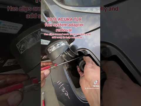 Acura tlx fuel system adapter ( gas cap no gas cap ) removal. When fuel nozzle won’t go in smothly.