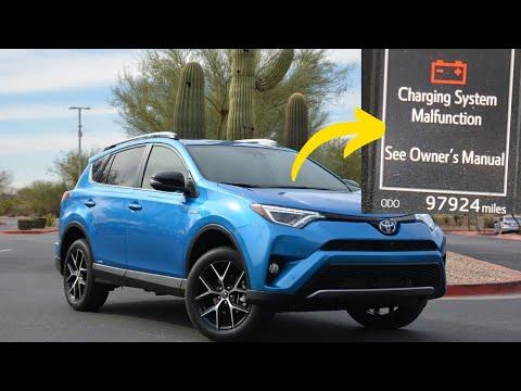 “Charging system malfunction” warning in Toyota RAV4