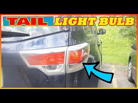 How to Replace Tail Light Bulb Toyota Highlander 2014 - 2019