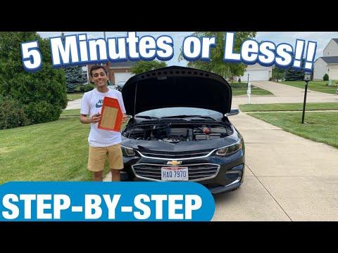 How to Replace the Engine Air Filter on a 2016 Chevrolet Malibu