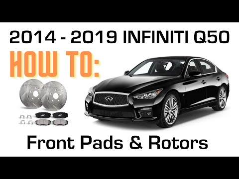 How to Replace Front Brake Pads & Rotors on a 2016 INFINITI Q50 (DIY Guide)