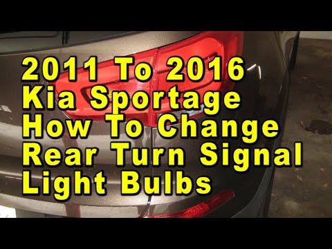 How to Replace Rear Turn Signal Bulb on a 2016 Kia Sportage (Step-by-Step)