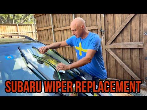 How to Replace Front Windshield Wiper Blades on a 2018 Subaru Crosstrek