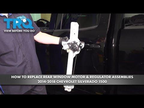 How to Replace Rear Window Motor &amp; Regulator Assemblies 2014-2018 Chevrolet Silverado 1500