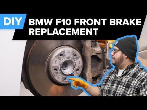 BMW 550i Front Brake Pad &amp; Rotor Replacement DIY (2011-2016 BMW F10 550i, F12 650i, Gran Coupe)