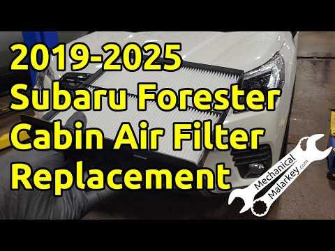 2019-2025 Subaru Forester Cabin Air Filter Replacement