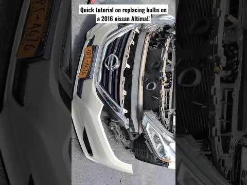 How to Replace Front Turn Signal Bulbs on a 2016 Nissan Altima (7440A Amber)