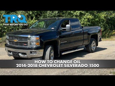 How to Change Oil 2014-2018 Chevrolet Silverado 1500