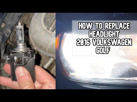 How to Replace Both Headlight Bulbs on a 2016 Volkswagen Golf