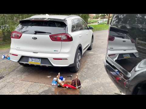 How to Replace Rear Brake Pads & Rotors on a 2018 Kia Niro (EPB vs Cable Guide)