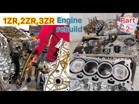 2ZR-FE 1.8L Engine Rebuild || Timing Chain Replacement Of Toyota Corolla 2004-2017