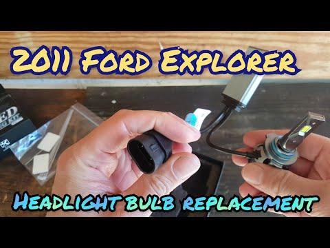 How to replace/change headlight bulbs on a 2011 Ford Explorer