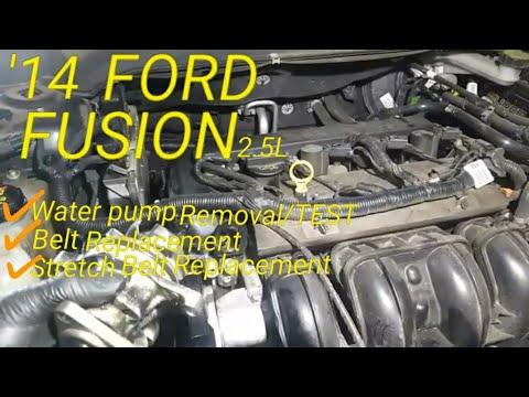 How to Replace the Water Pump on a 2013-2020 Ford Fusion 2.5L (Engine: Inline 4 2.5L)