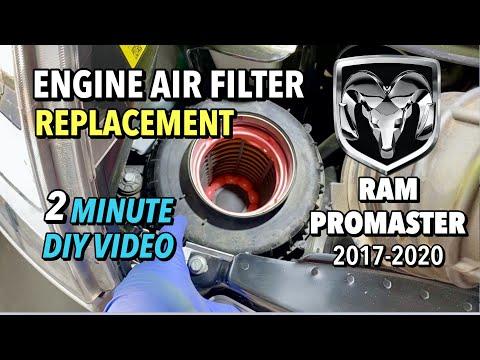 How to Replace the Engine Air Filter on a 2016 Ram ProMaster 1500 (3.6L)