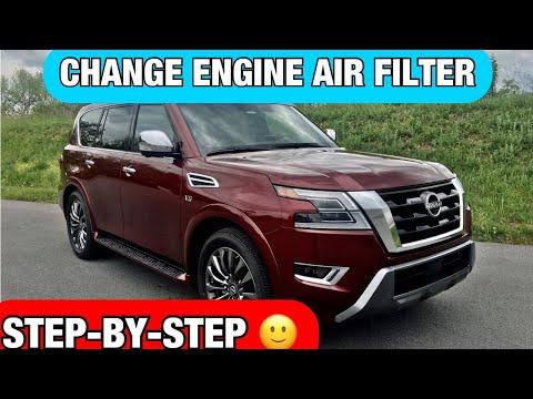 HOW TO Change Engine Air Filter for 2016-2024 Nissan Armada and Nissan Patrol Step by Step!